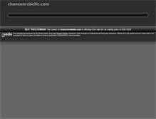 Tablet Screenshot of chansonrebelle.com